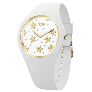 ساعت مچی عقربه ای آیس واچ مدل (ICE FLOWER-PRECIOUS WHITE-SMALL (2H