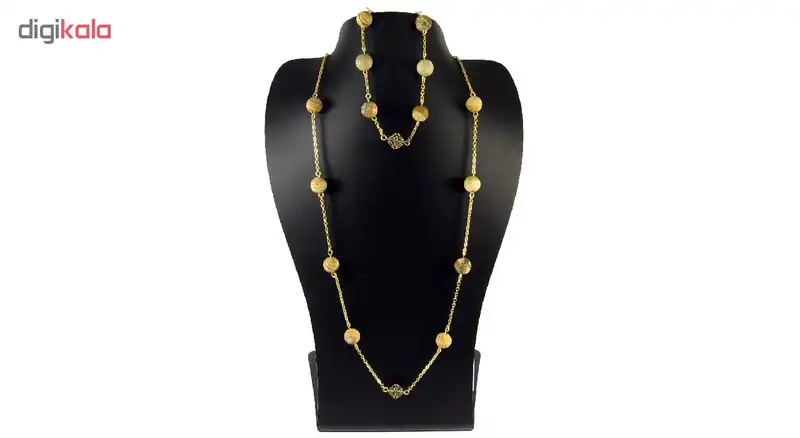 نیم ست طلا 18 عیار زنانه مانچو مدل smg008