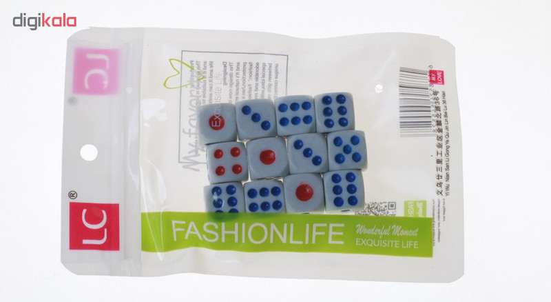 تاس بازی مدل LC کد 1297 بسته 12 عددی