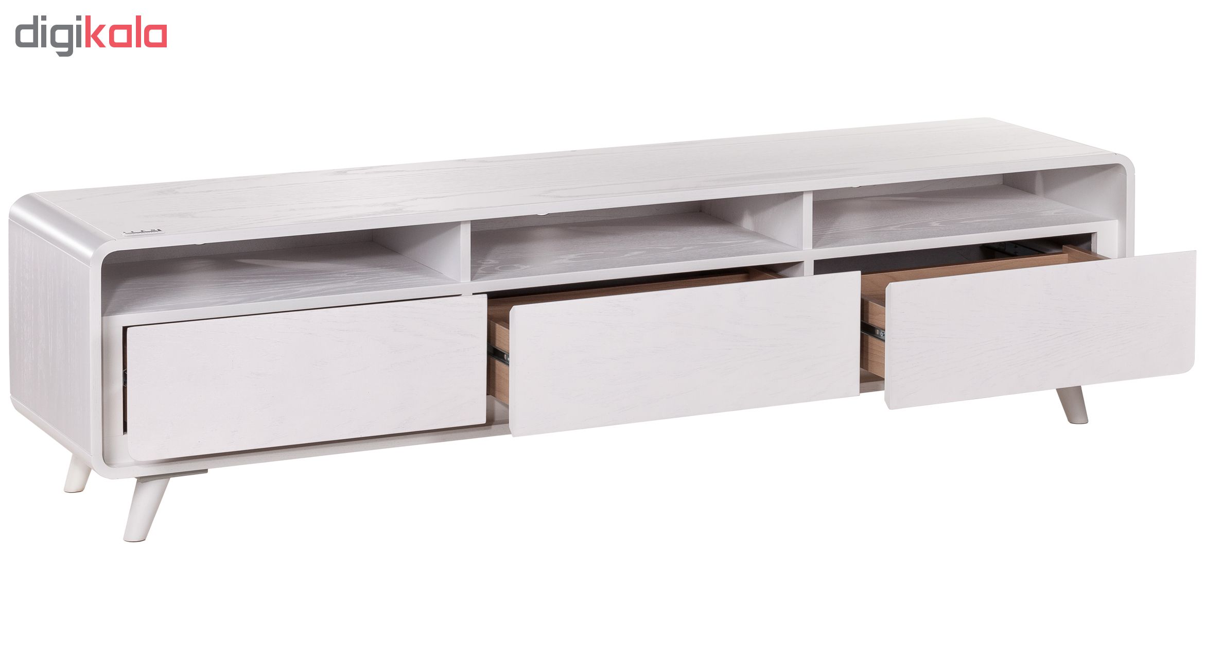 میز تلویزیون آیلکس مدل LONIZ 3D-WHITE WASH-200