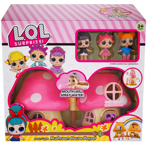 مشخصات قیمت و خرید خانه عروسکی ال او ال سورپرایز مدل Mushroom House Playset دیجی کالا