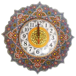 ساعت میناکاری ریز نقش طرح نفیس سایز 30 سانتی متر کد W203