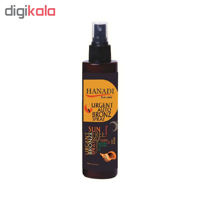روغن برنزه کننده هانادی مدل Urgent Auto Bronze حجم ۲۰۰ میلی لیتر