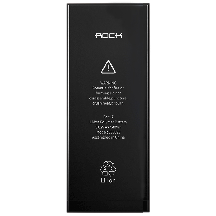 باتری موبایل راک مدل 333693 با ظرفیت 1960 میلی آمپر ساعت مناسب برای گوشی موبایل iPhone 7