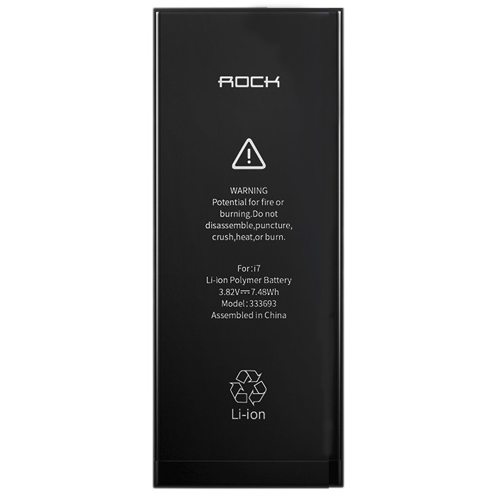 باتری موبایل راک مدل 333693 با ظرفیت 1960 میلی آمپر ساعت مناسب برای گوشی موبایل iPhone 7