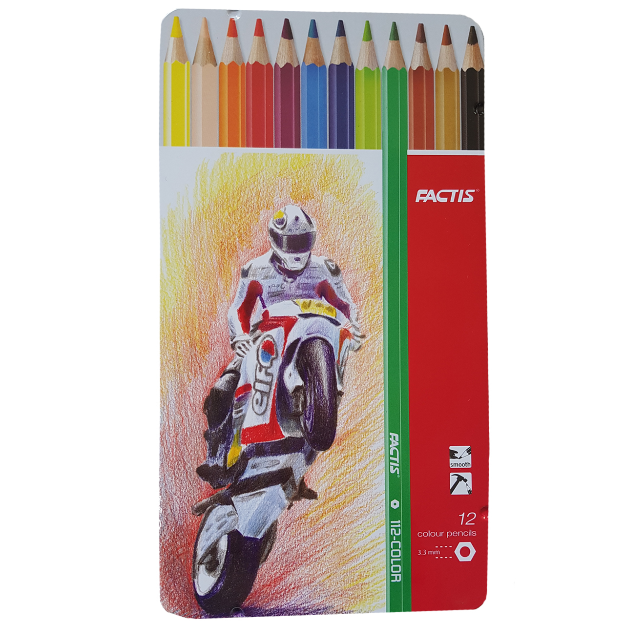 مداد رنگی 12 رنگ فکتیس مدل RGB