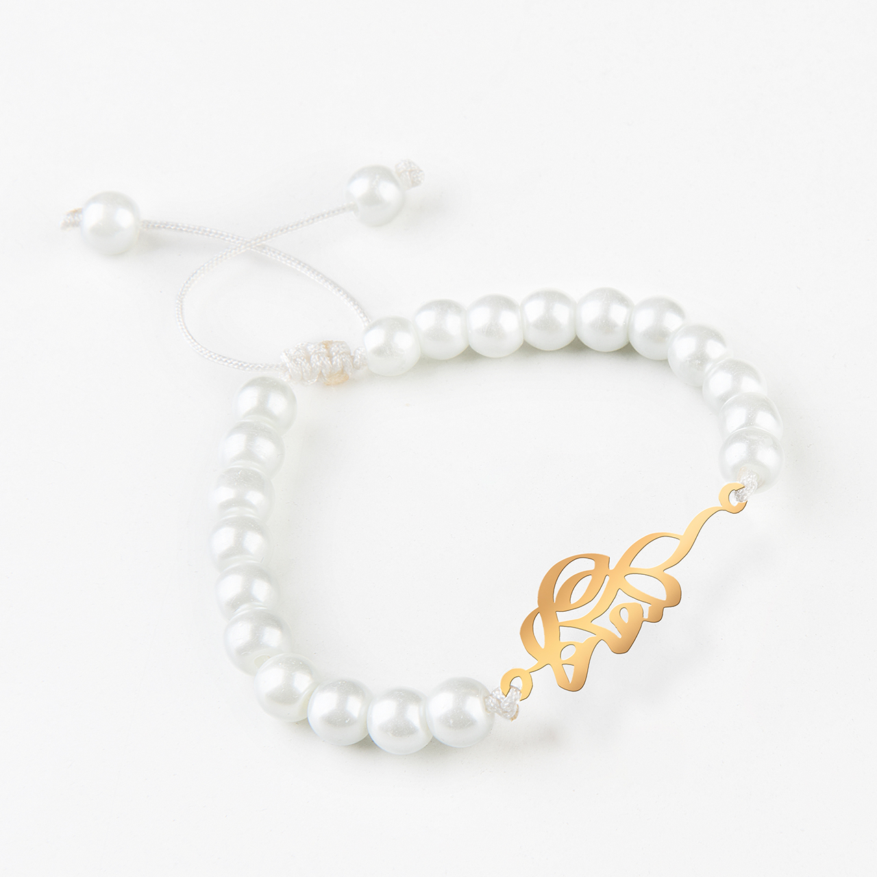 دستبند نقره گلمور طرح فاطمه کد 16