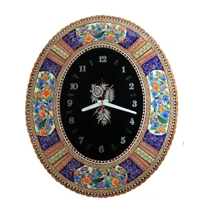 ساعت دیواری خاتم کاری کد 2-70140