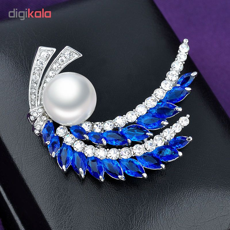 گل سینه گالری شمرون طرح لارن مدل BRC076S0 گل سینه گالری شمرون طرح لارن مدل BRC076S0