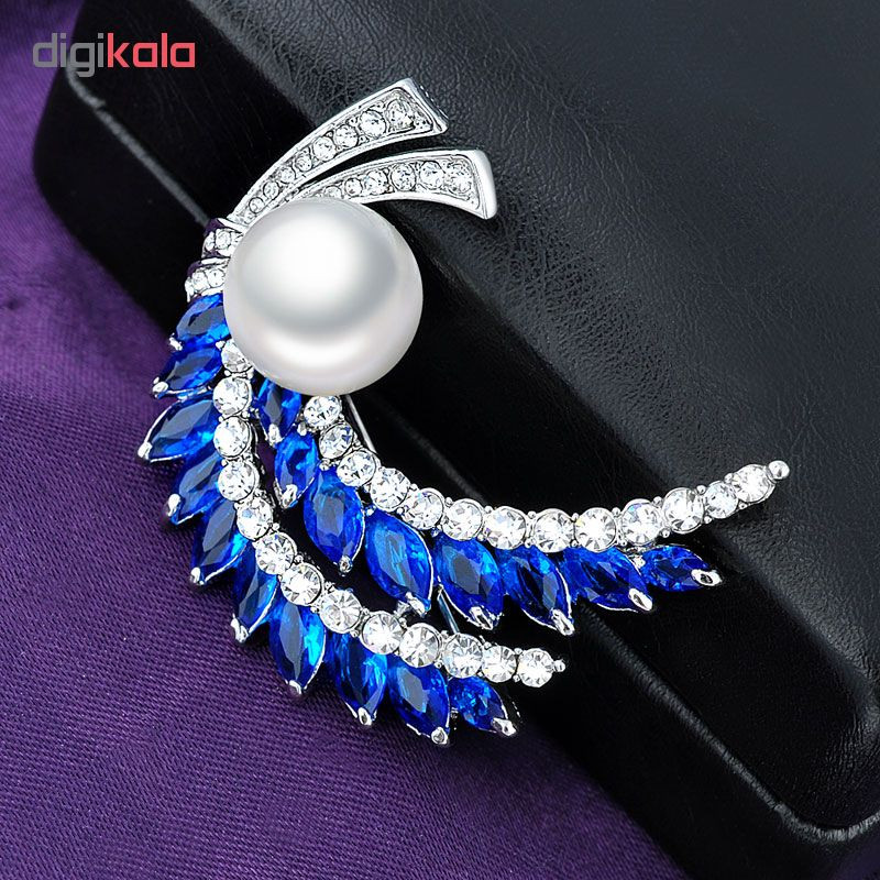 گل سینه گالری شمرون طرح لارن مدل BRC076S0 گل سینه گالری شمرون طرح لارن مدل BRC076S0