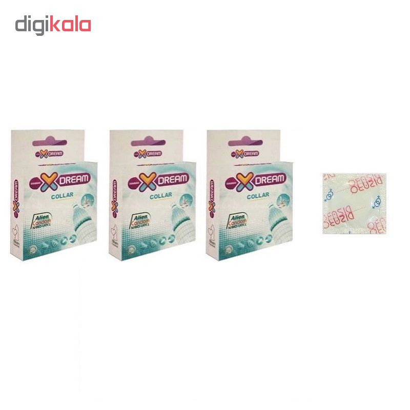 کاندوم ایکس دریم مدل Collar مجموعه 3 عددی به همراه کاندوم دیزارو