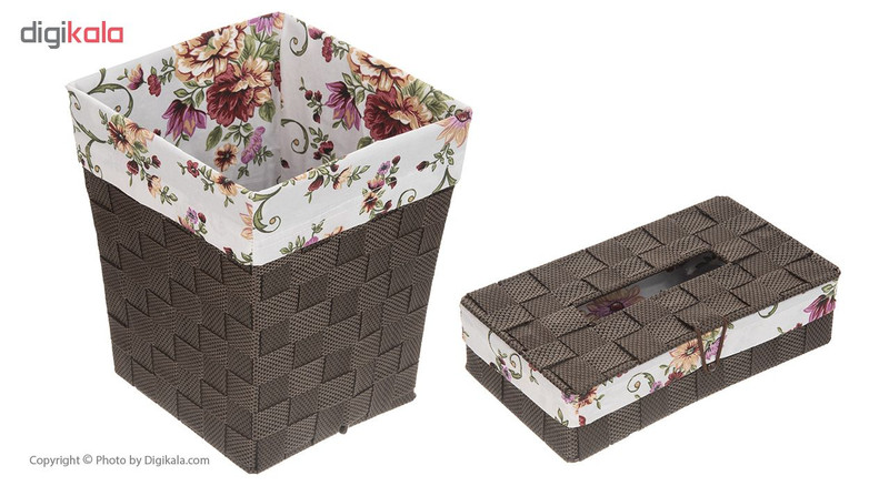 ست سطل و جا دستمال کاغذی پگاه صنعت مدل SE142-B