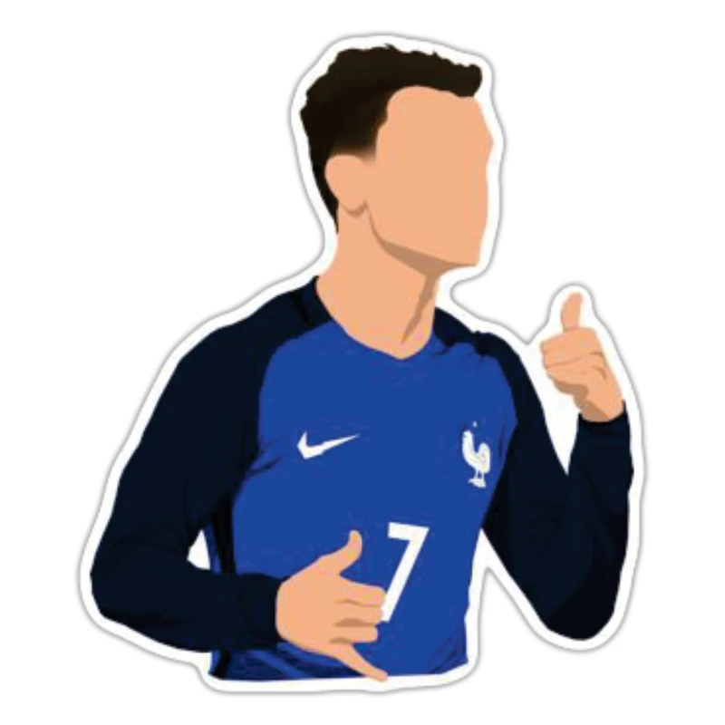 استیکر لپ تاپ طرح فوتبالی مدل griezmann26
