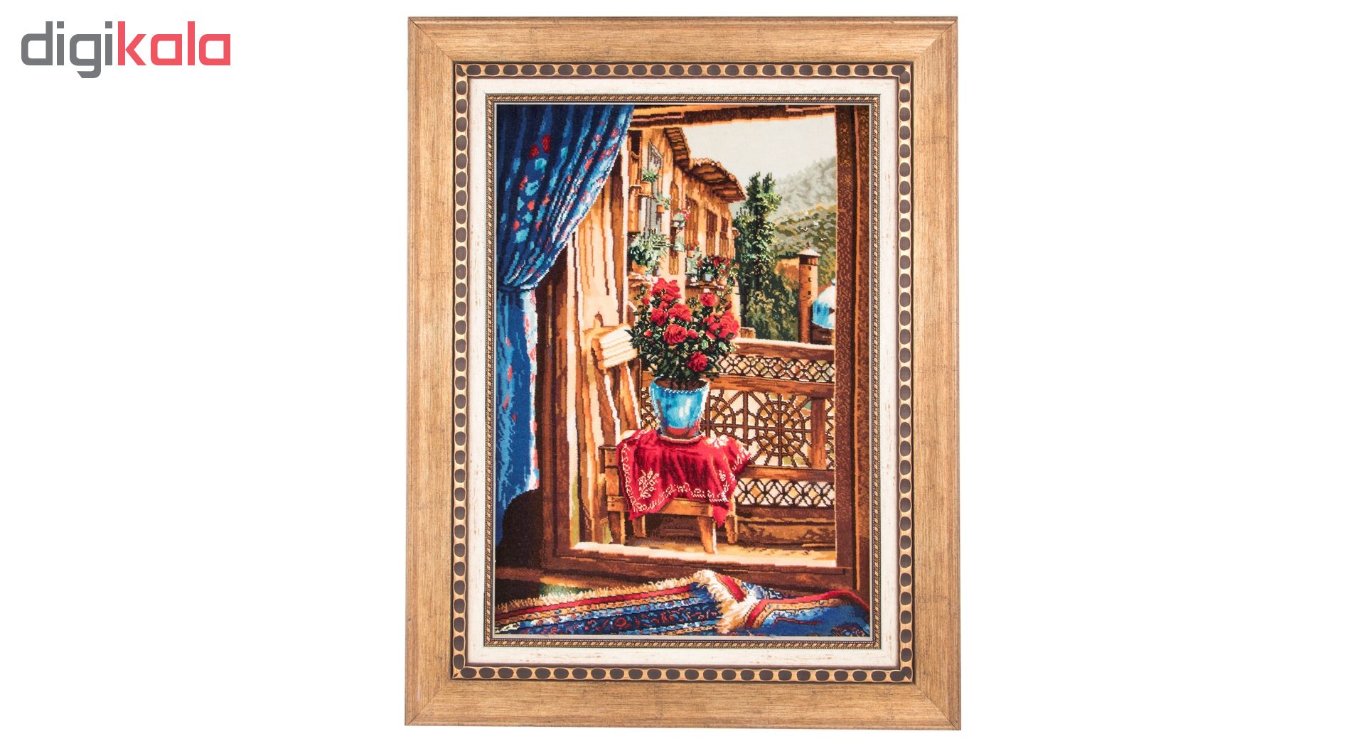 Handmade Persian carpet tableau, code 901607