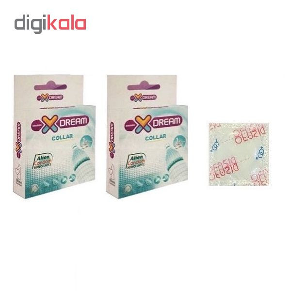 کاندوم ایکس دریم مدل Collar مجموعه 2 عددی به همراه کاندوم دیزارو کاندوم ایکس دریم مدل Collar مجموعه 2 عددی به همراه کاندوم دیزارو