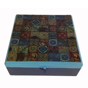 جعبه هدیه طرح اسلیمی دکوپاژ کد ZD-001