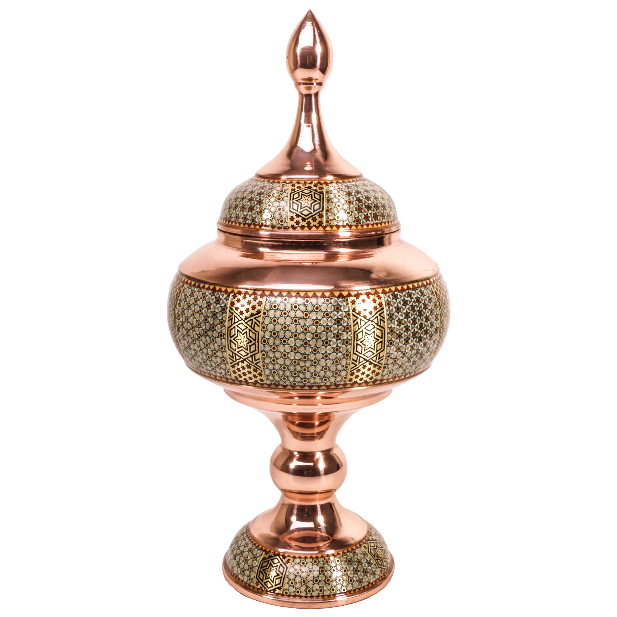 شکلات خوری خاتم کاری گالری گوهران مدل زمرد 246