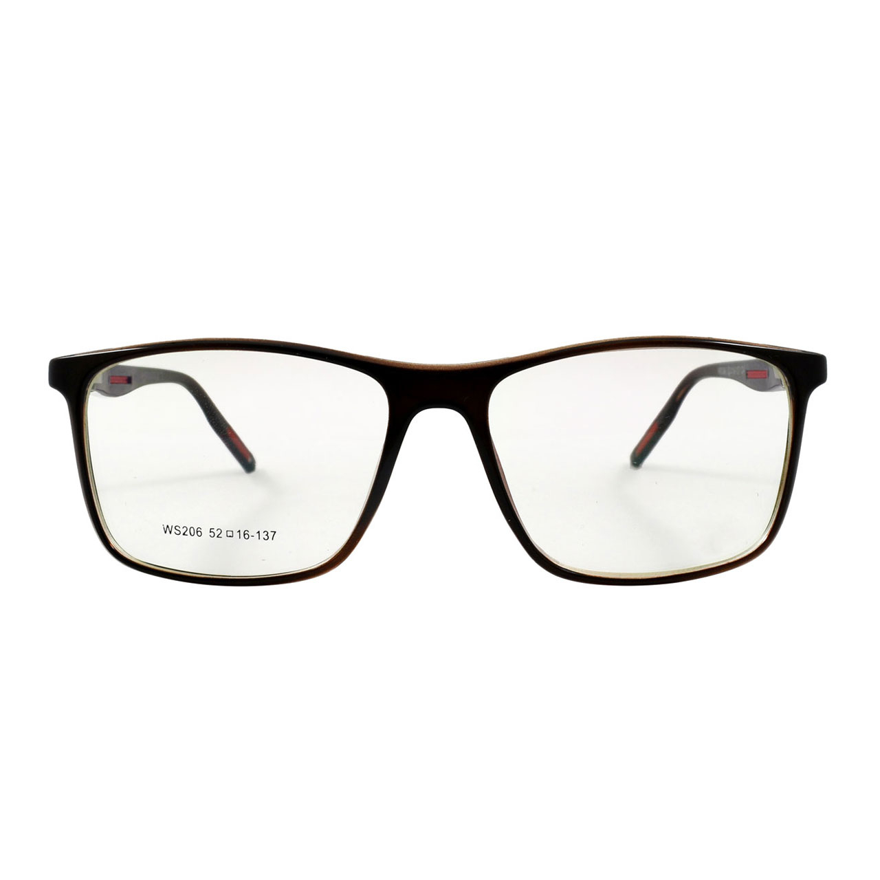 فریم عینک طبی مدل Tr90 Umber Glossy WS206 فریم عینک طبی مدل Tr90 Umber Glossy WS206