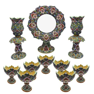 مجموعه ظروف  ده پارچه هفت سین   مدل لاله کد 115