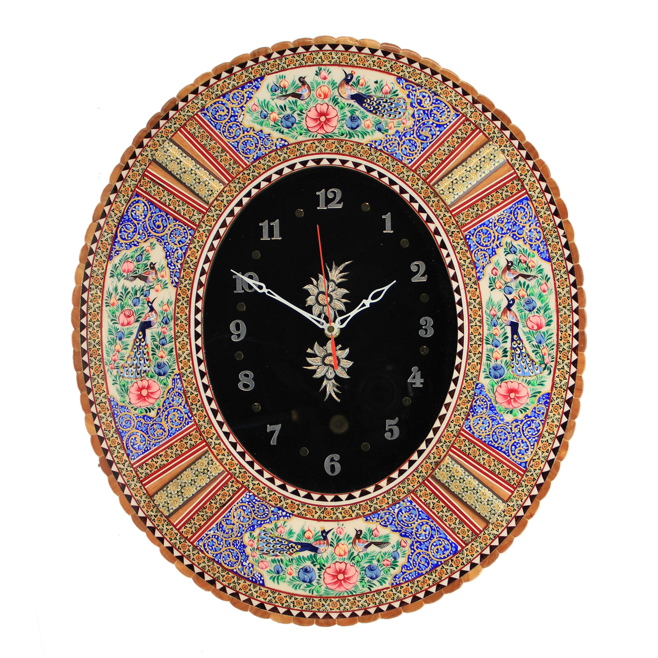 ساعت دیواری خاتم کاری کد 4-70170