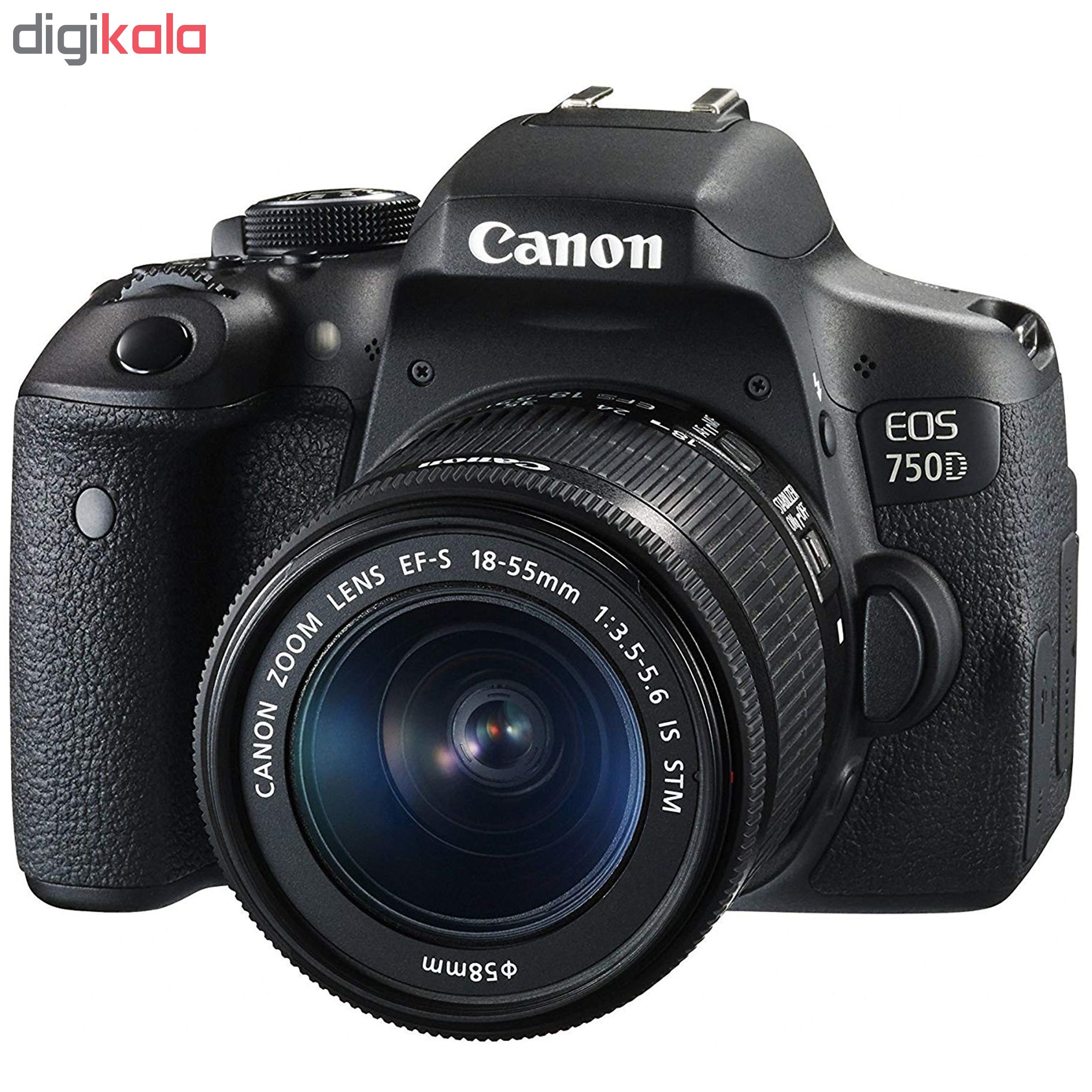 دوربین دیجیتال کانن مدل EOS 750D به همراه لنز 55-18 میلی متری IS STM و لوازم جانبی