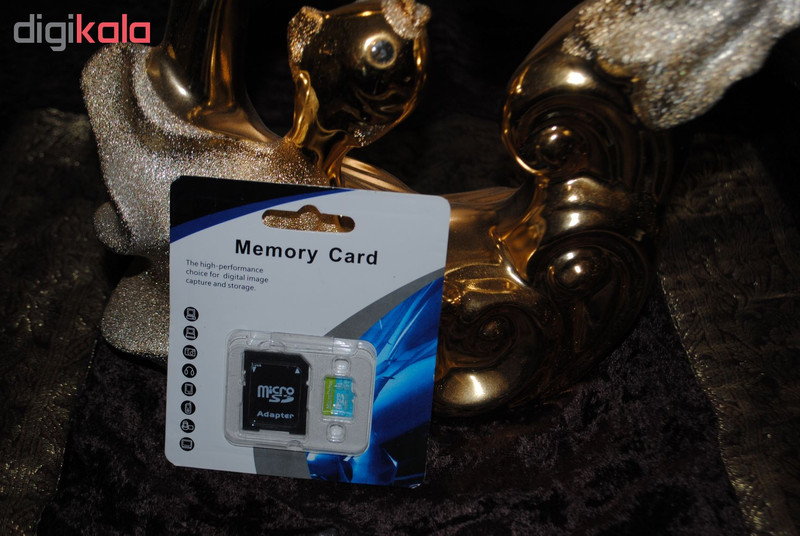 کارت حافظه microSDHC میکرودرایو مدل DR8009 کلاس 10 ظرفیت 8 گیگابایت وکیوم آبی همراه با آداپتر SD