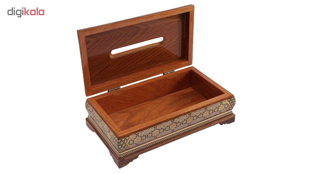 Inlay handicraft tissue box of Goharan gallery, 428 Model