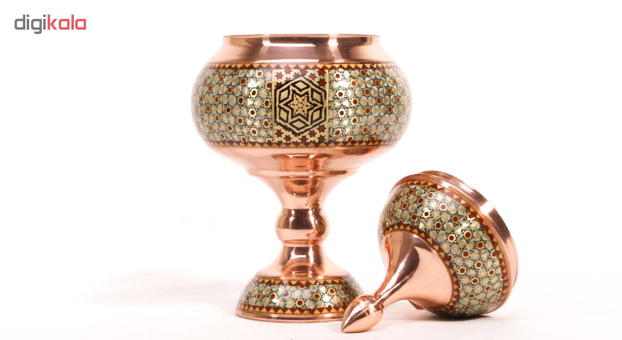 شکلات خوری خاتم کاری گالری گوهران مدل زمرد 294