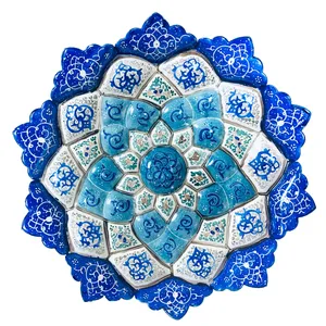 بشقاب مینا کاری اثر استاد فروتن کد 2