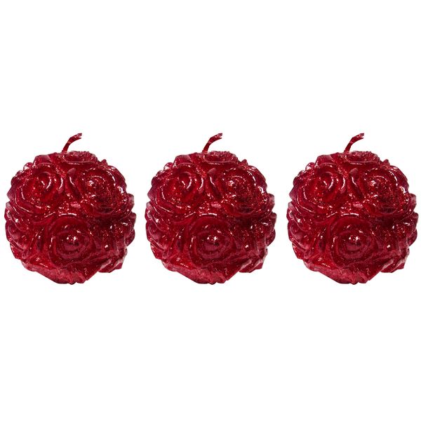 شمع مدل Roze mix بسته 3 عددی شمع مدل Roze mix بسته 3 عددی