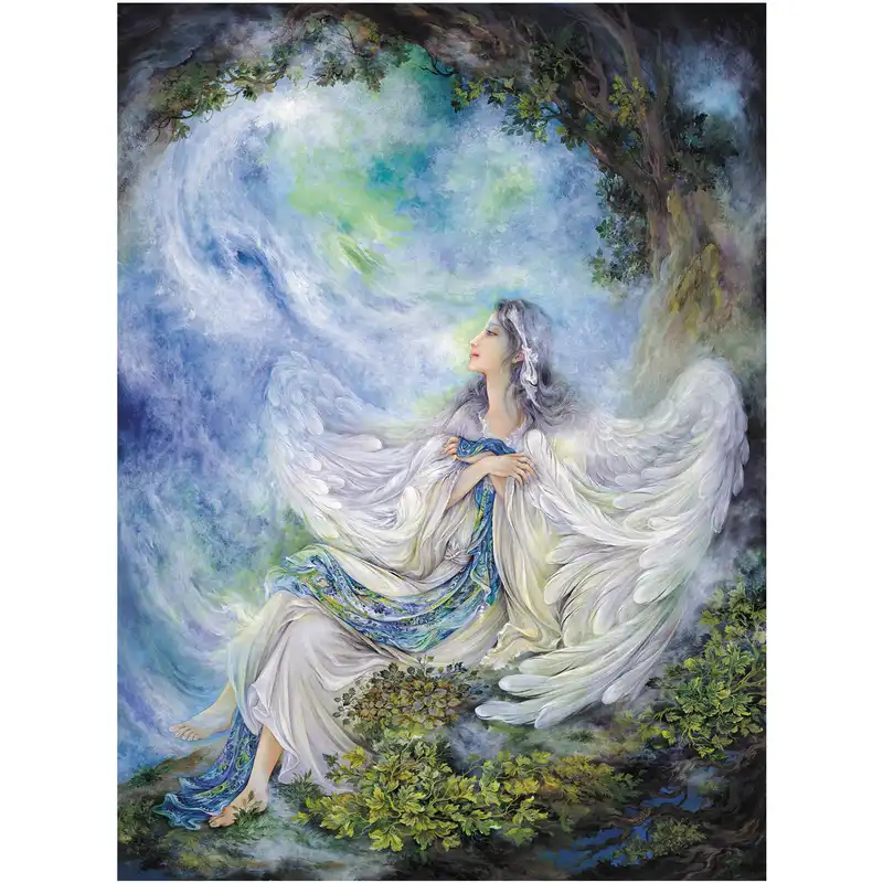 کارت پستال طرح مینیاتور استاد فرشچیان مدل در راه ملکوت