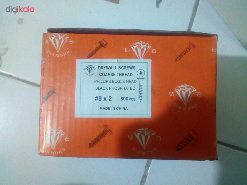 پیچ مدل ام دی اف mdf-4/2-50 بسته 1000 عددی
