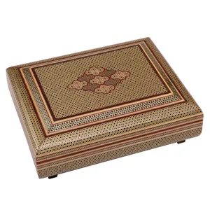 جعبه خاتم کاری گالری گوهران مدل کتابی نفیس 625