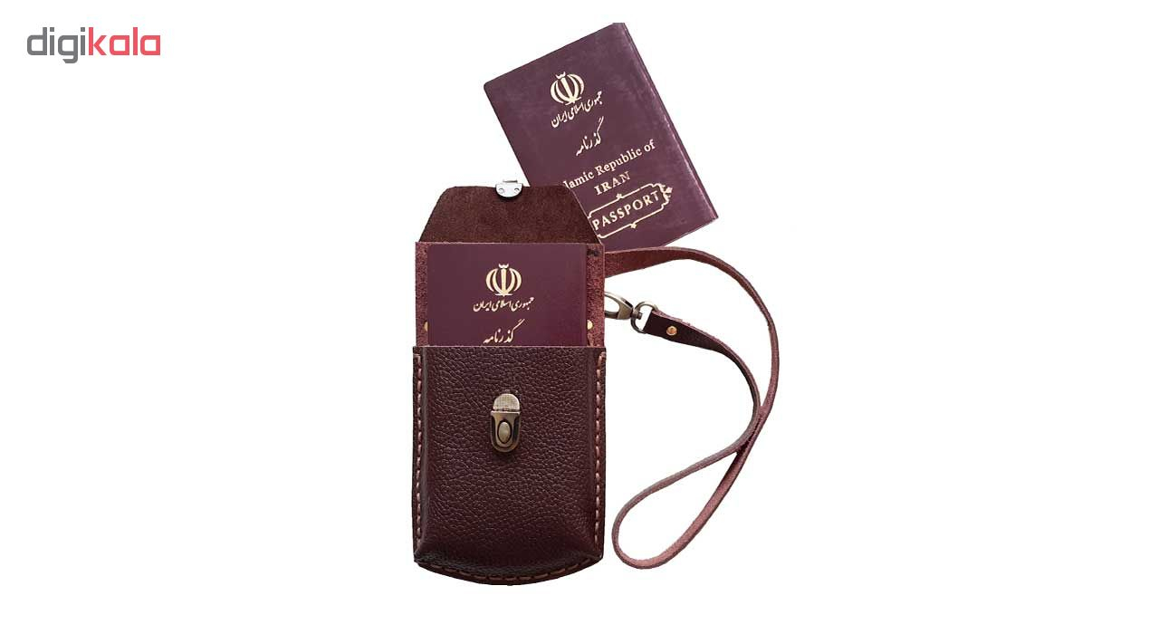 کیف پاسپورتی چرم مانی چرم مدل BG-109