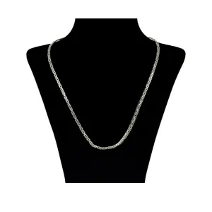 زنجیر نقره مردانه کد p650 سایز 18 گرم