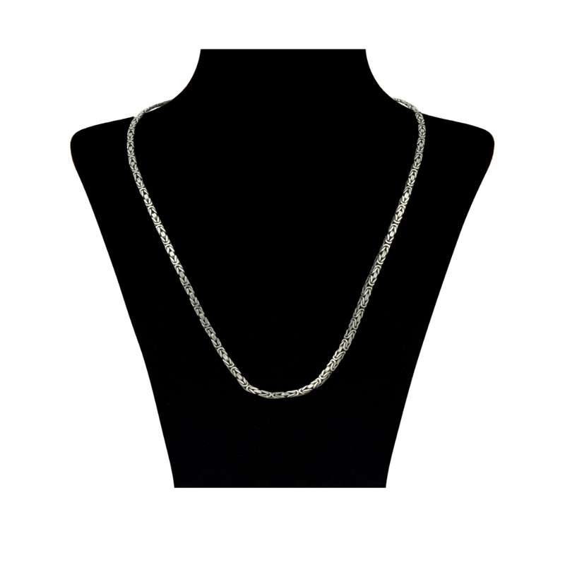 زنجیر نقره مردانه کد p650 سایز 18 گرم زنجیر نقره مردانه کد p650 سایز 18 گرم