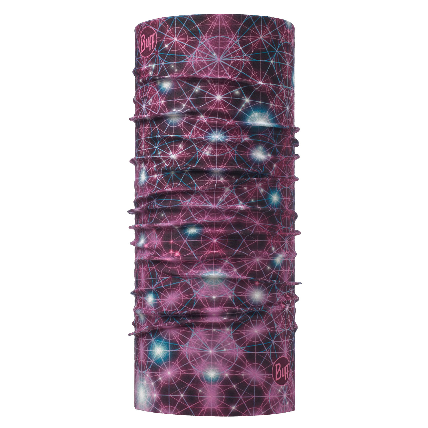 دستمال سر و گردن باف مدل original light sparks deep pink
