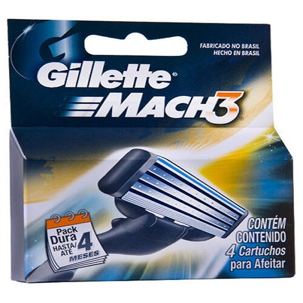یدک خودتراش ژیلت مدل Mach 3 بسته 4 عددی یدک خودتراش ژیلت مدل Mach 3 بسته 4 عددی