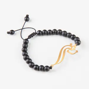 دستبند نقره گلامور طرح نسترن کد 01