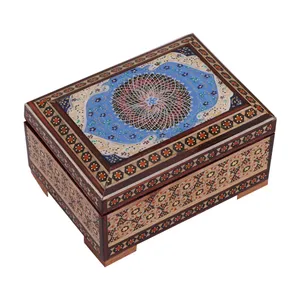 جعبه جواهرات خاتم کاری گالری گوهران مدل 478