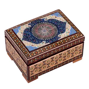جعبه جواهرات خاتم کاری گالری گوهران مدل 482