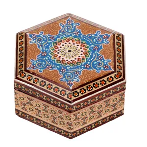 جعبه جواهرات خاتم کاری گالری گوهران مدل 569