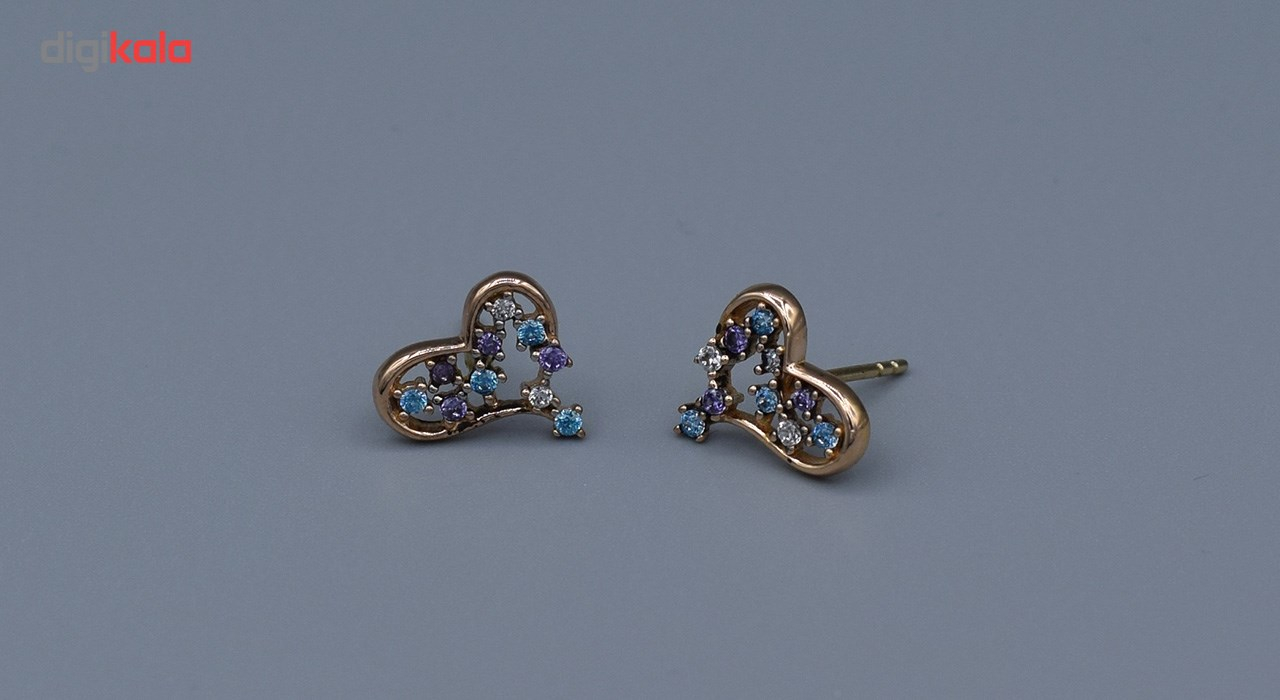 نیم ست طلا 18 عیار جواهری سون مدل 874