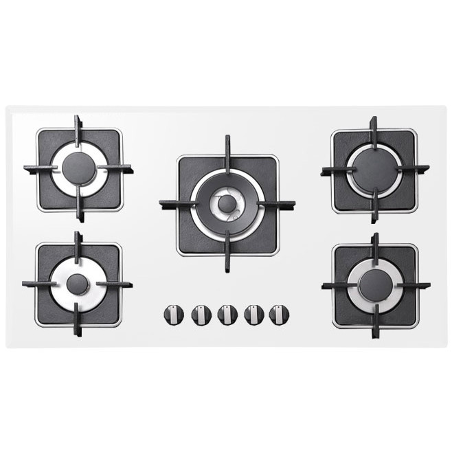 اجاق گاز صفحه‌ای پنج شعله استیل البرز مدل G-5910-W