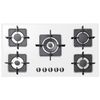 اجاق گاز صفحه‌ای پنج شعله استیل البرز مدل G-5910-W