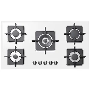 اجاق گاز صفحه‌ای پنج شعله استیل البرز مدل G-5910-W