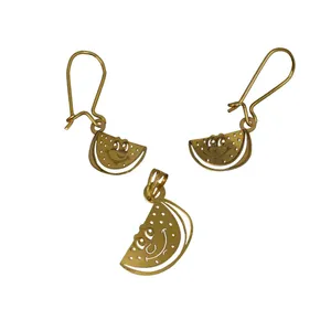 نیم ست طلا 18 عیار کانیار گالری مدل N225