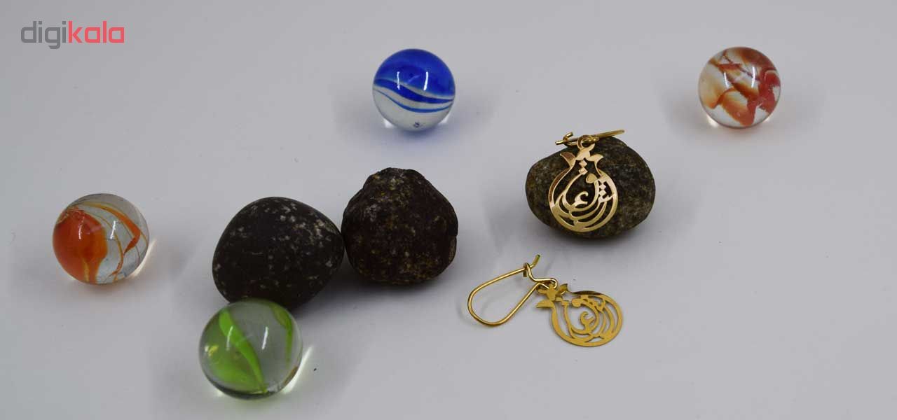 گوشواره طلا 18 عیار زنانه کانیار گالری مدل GH24 -  - 2