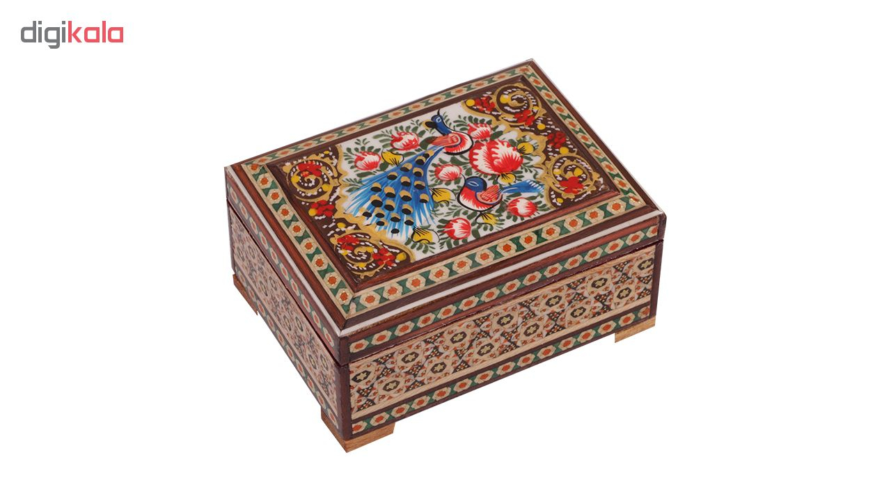 جعبه جواهر خاتم کاری گالری گوهران مدل 497