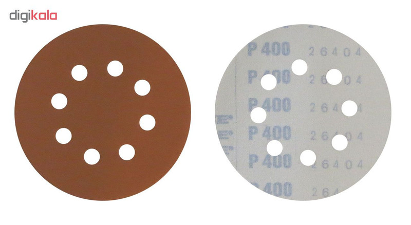 سنباده پشت کرکی استارک 12.5 سانتی متری زبری 400 مدل C125P400H8 بسته 10 عددی